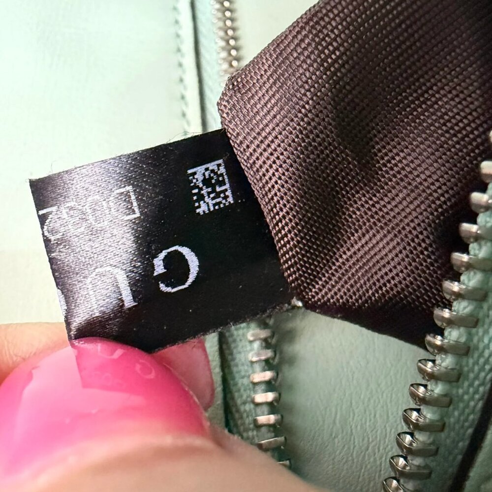 Gucci Medium Marmont Python Embossed Green Leather - image 9